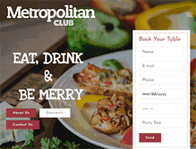 Tablet Screenshot of metropolitanclubs.com